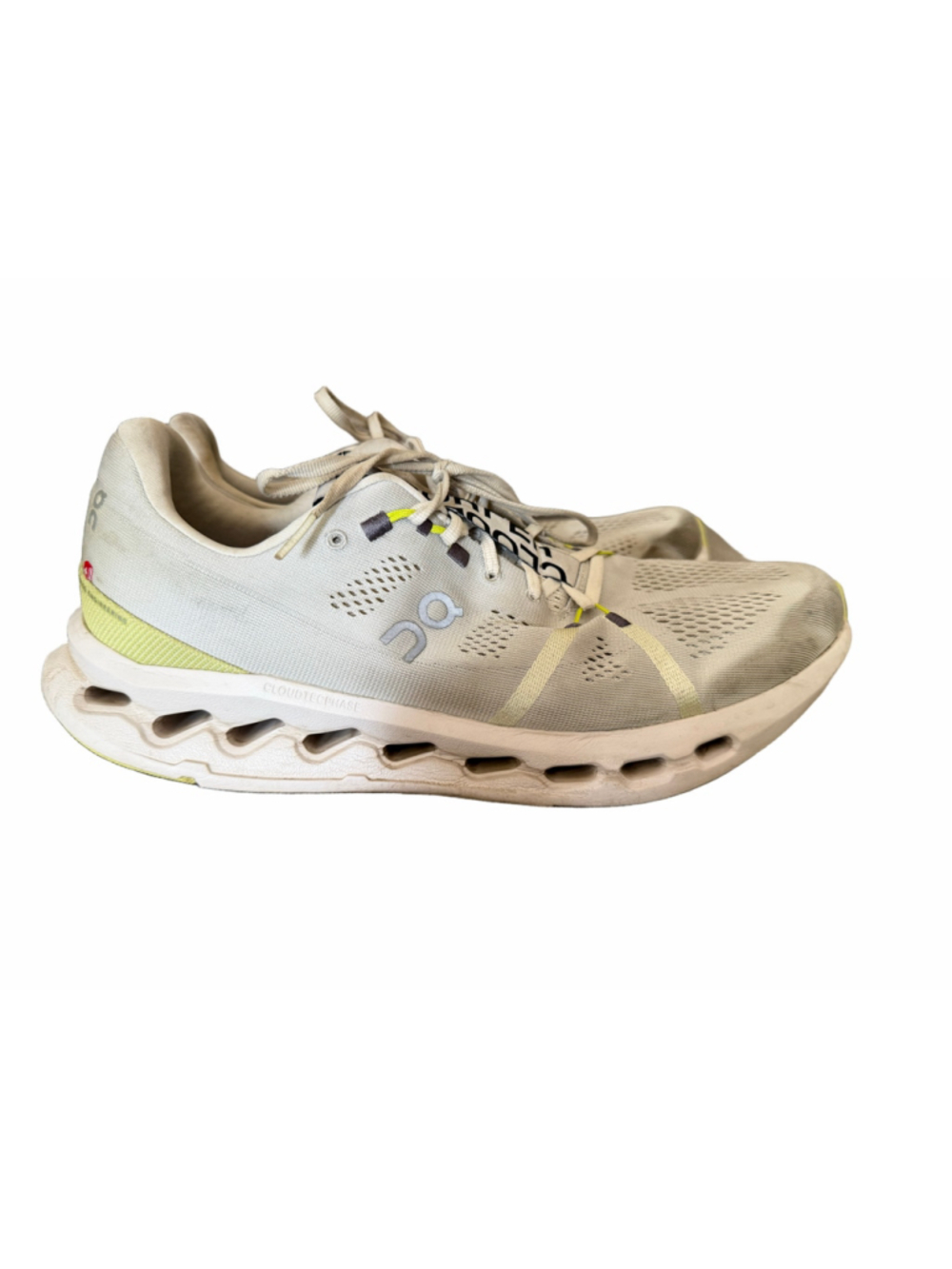 On CloudTec Phase Running Shoes White Lime Men’s 12.5 Swiss Engineering